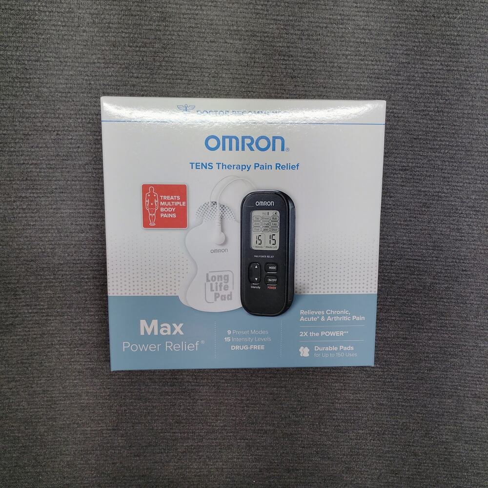 Omron Max Power Relief TENS Unit Pain Therapy Device New Box